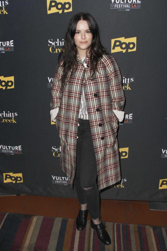 Emily Hampshire at the Schitt's Creek Panel During the Vulture Festival in Los Angeles 11/19/2017-1