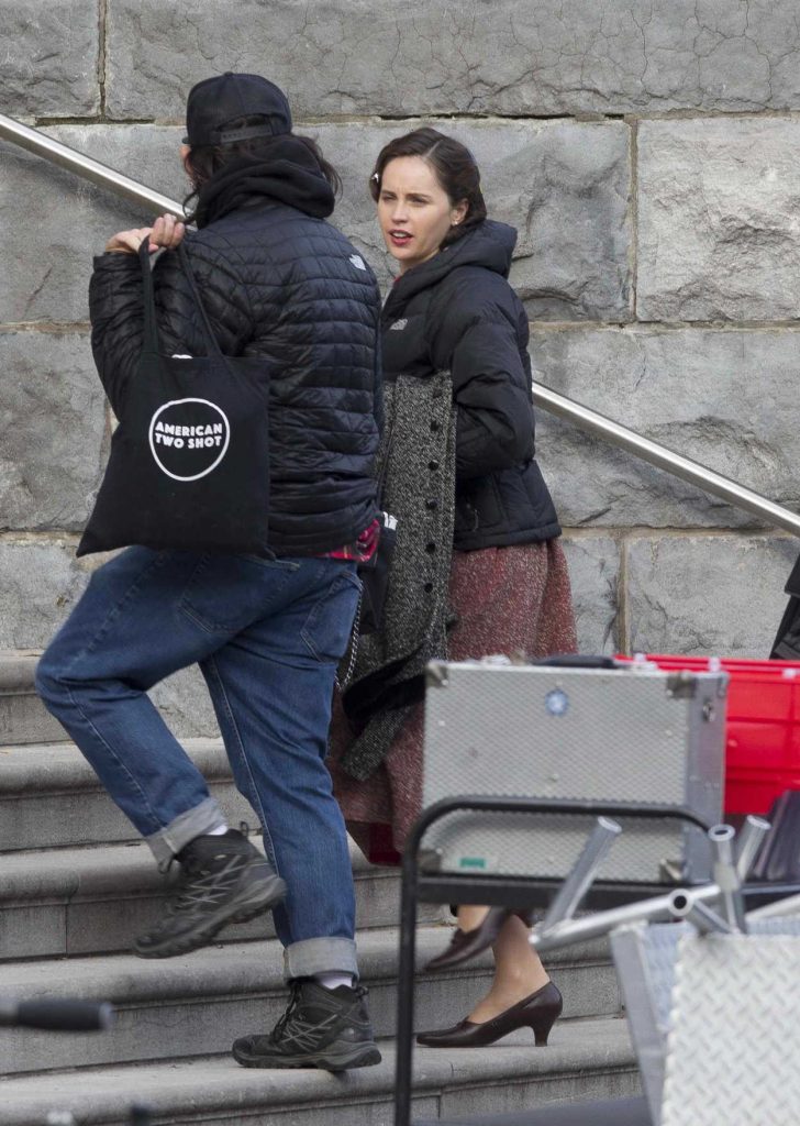 Felicity Jones On the set of her New Film On the Basis of Sex in Montreal 11/05/2017-4