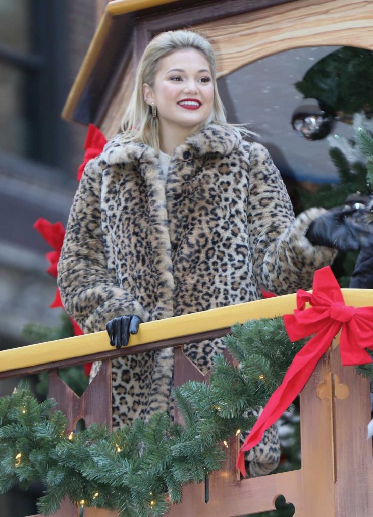 Olivia Holt at the Macy's Thanksgiving Day Parade in NYC 11/23/2017-4
