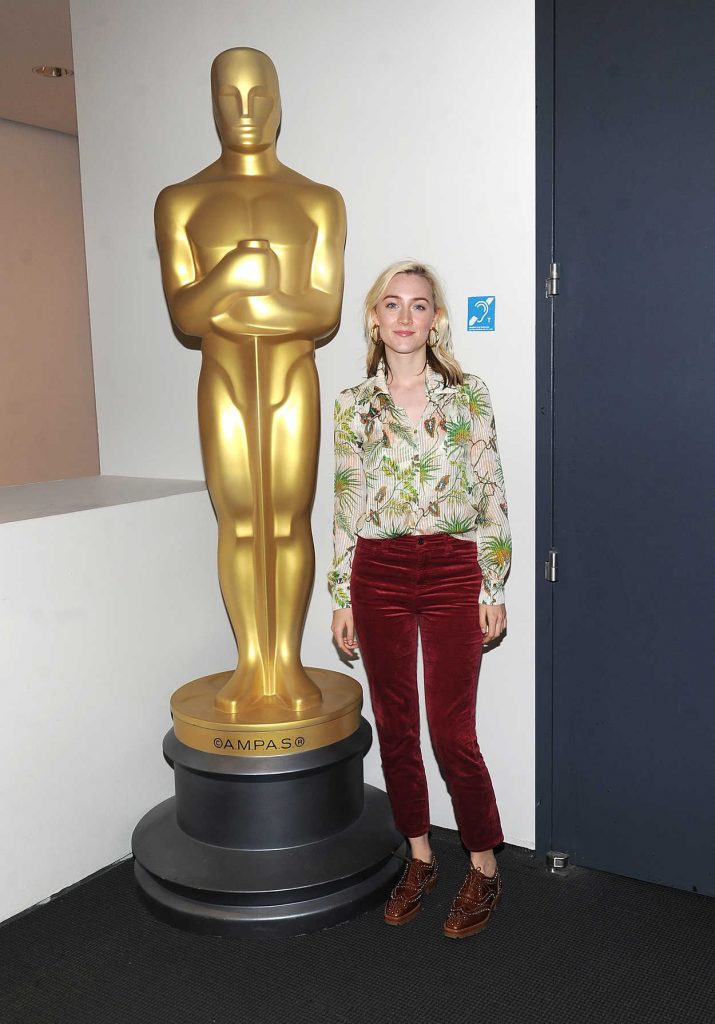 Saoirse Ronan at the Lady Bird Academy Screening in New York City 11/07/2017-1