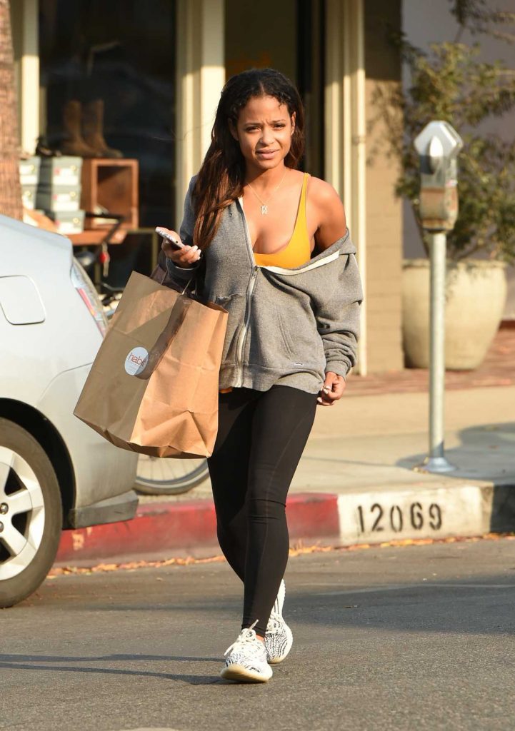 Christina Milian Does Her Christmas Shopping in Los Angeles 12/17/2017-1