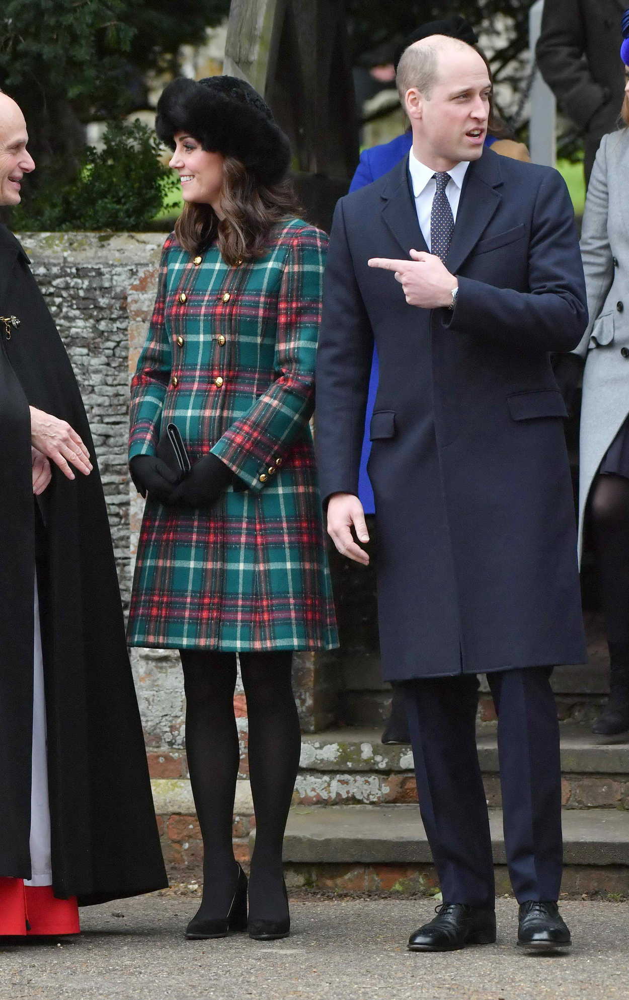 Kate Middleton Arrives at the Church of St Mary Magdalene in King’s ...