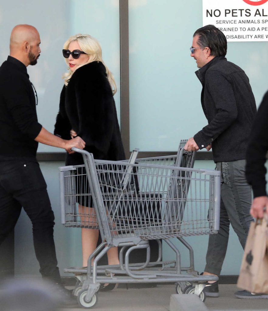 Lady Gaga Gets a Shopping Cart Ride from Her Fiance in Malibu 12/21/2017-2