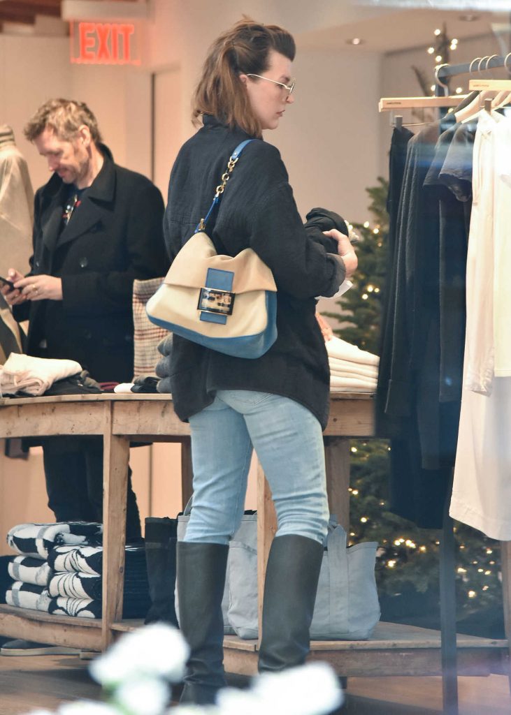 Milla Jovovich Does Some Shopping in Los Angeles 12/22/2017-1