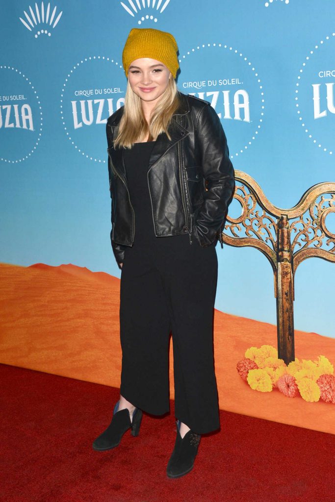 Natalie Alyn Lind at the Cirque du Soleil Presents the Los Angeles Premiere Event of Luzia at Dodger Stadium in LA 12/12/2017-2
