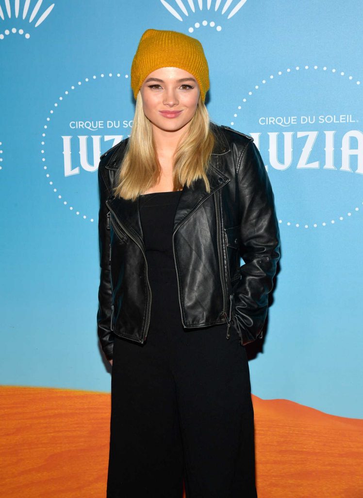 Natalie Alyn Lind at the Cirque du Soleil Presents the Los Angeles Premiere Event of Luzia at Dodger Stadium in LA 12/12/2017-4