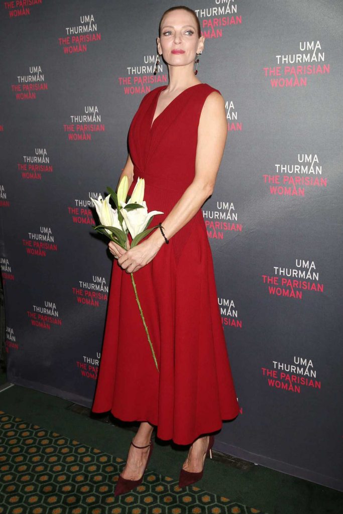 Uma Thurman at Opening Night for The Parisian Woman at the Hudson Theatre in NY 11/30/2017-3