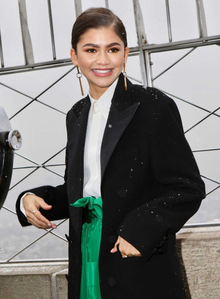 Zendaya at the Cast of The Greatest Showman at the Empire State Building in NYC 12/09/2017-4