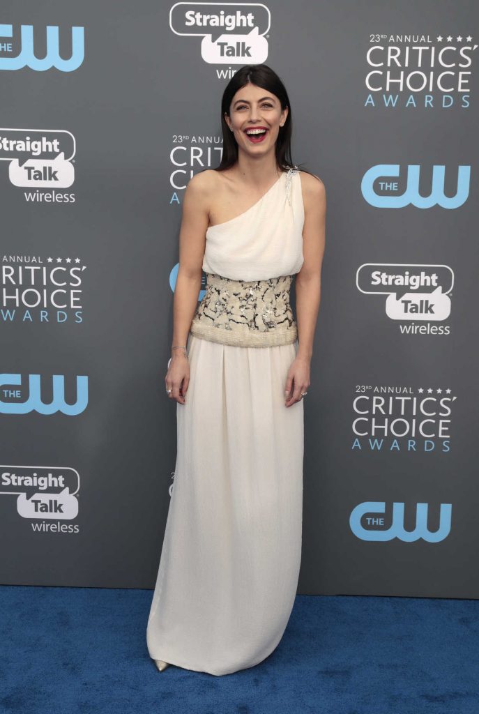 Alessandra Mastronardi at the 23rd Annual Critics' Choice Awards in Santa Monica 01/11/2018-2