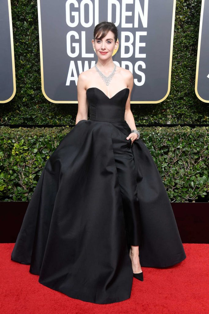 Alison Brie at the 75th Annual Golden Globe Awards in Beverly Hills 01/07/2018-1