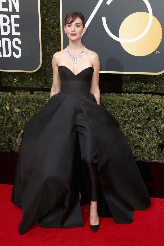 Alison Brie at the 75th Annual Golden Globe Awards in Beverly Hills 01/07/2018-2