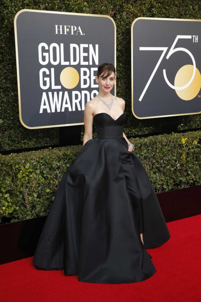 Alison Brie at the 75th Annual Golden Globe Awards in Beverly Hills 01/07/2018-3