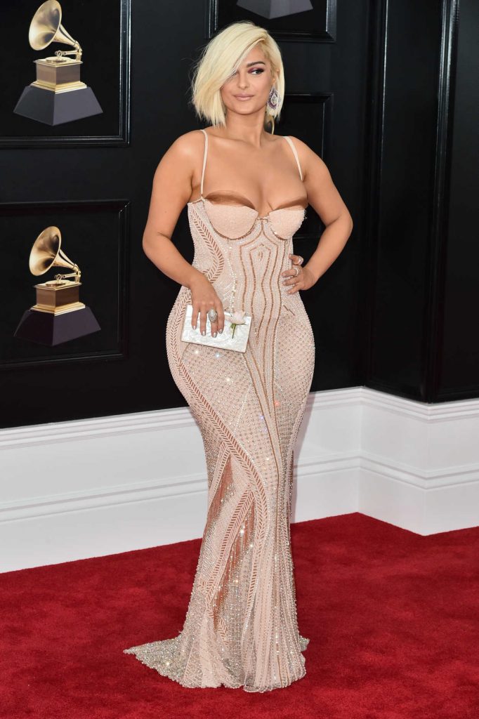 Bebe Rexha at the 60th Annual Grammy Awards at Madison Square Garden in New York City 01/28/2018-2