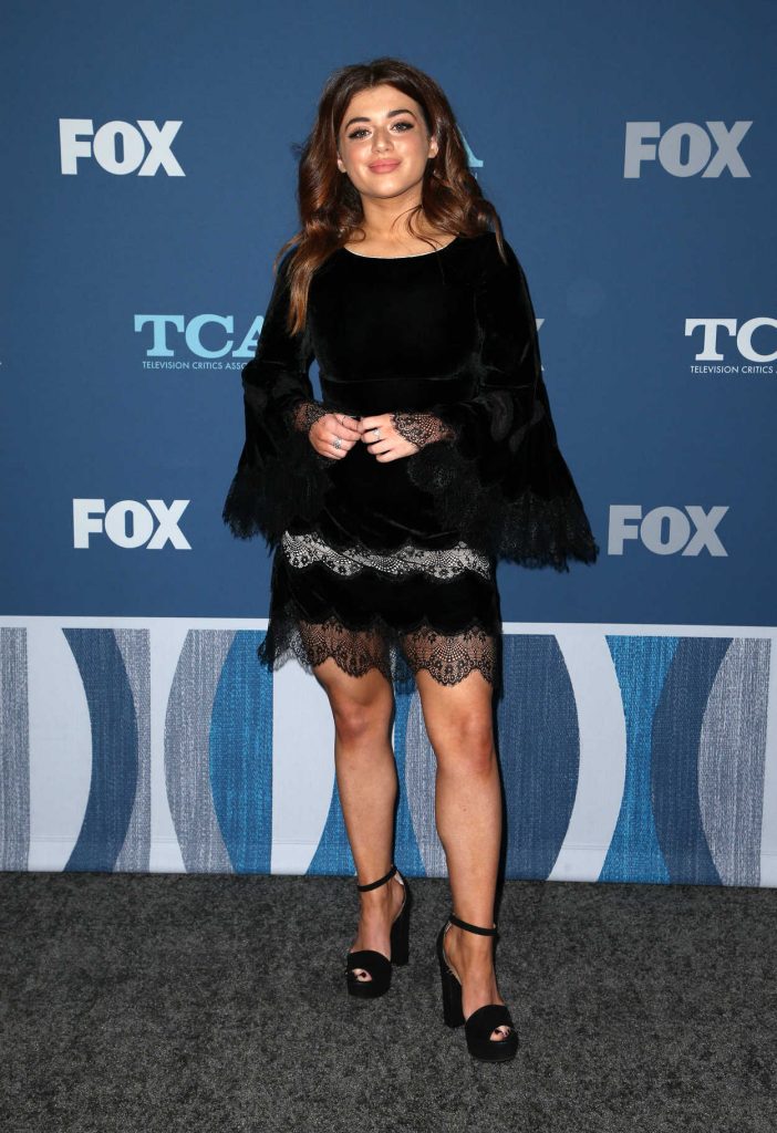 Brielle Barbusca at the Fox Winter TCA 2018 All-Star Party in Pasadena 01/04/2018-3