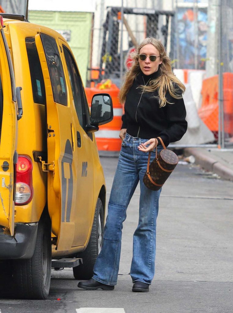 Chloe Sevigny Takes a Cab in Manhattan 01/23/2018-3