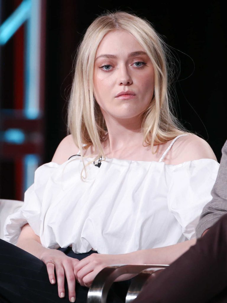 Dakota Fanning at The Alienist TV Show Panel During TCA Winter Press Tour in Los Angeles 01/11/2018-5