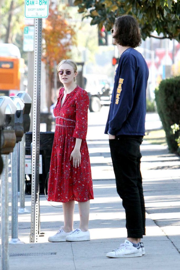 Dakota Fanning Was Spotted Out with Friends in Studio City 12/30/2017-4