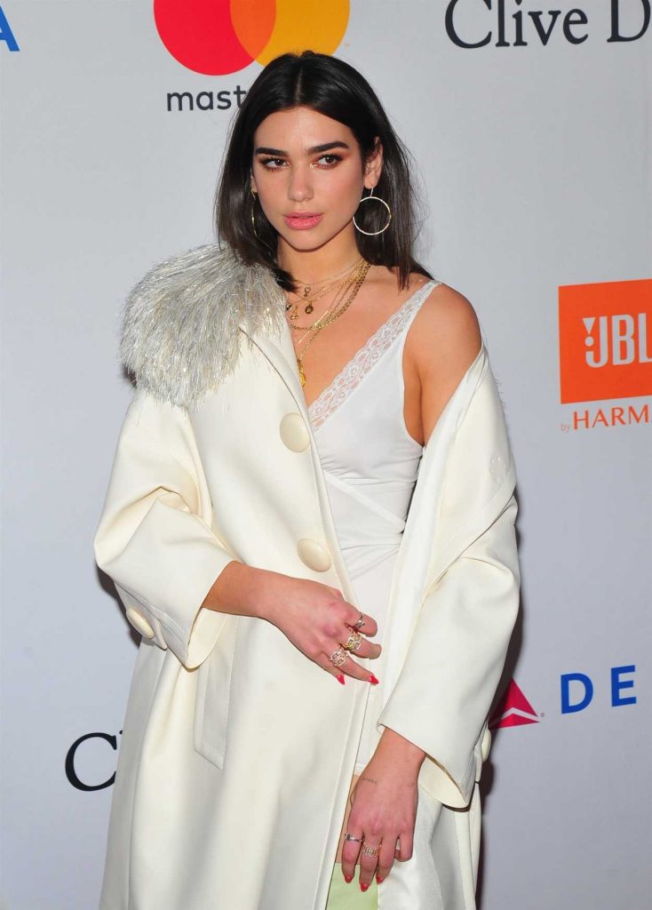 Dua Lipa at the Clive Davis and Recording Academy Pre-Grammy Gala and Grammy Salute to Industry Icons in New York 01/27/2018-4