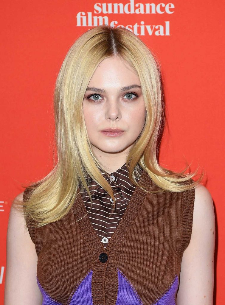 Elle Fanning at I Think We're Alone Now Premiere During 2018 Sundance Film Festival in Park City 01/21/2018-4