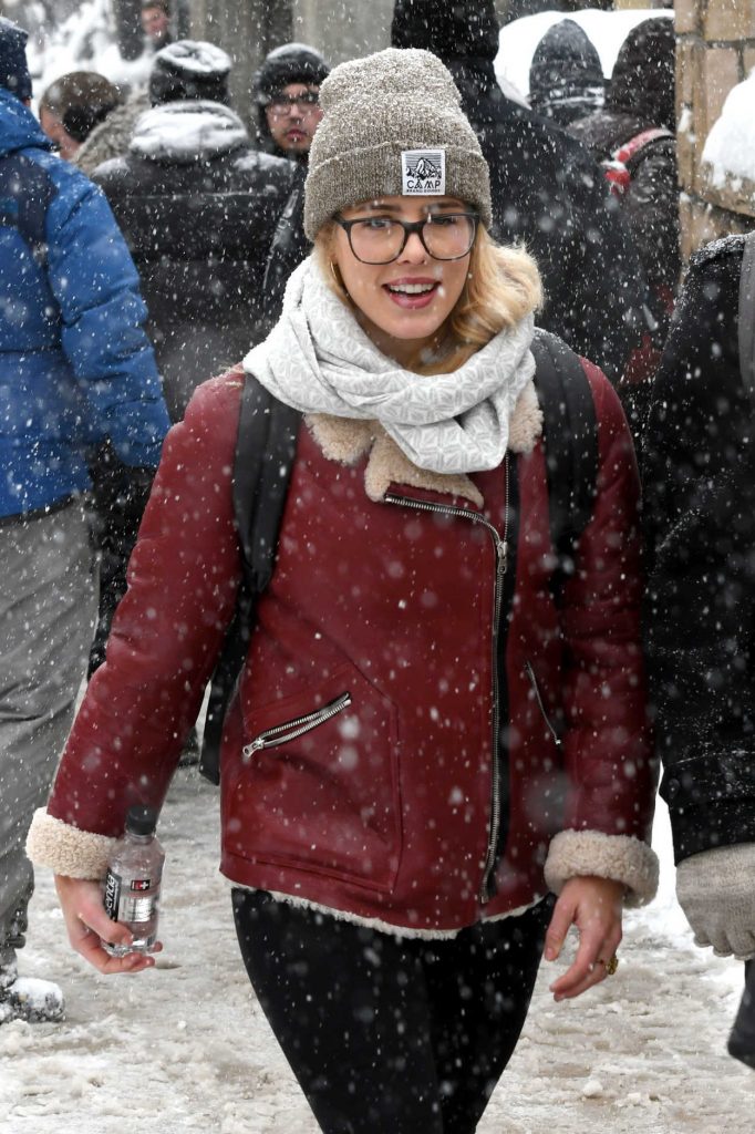 Emily Bett Rickards Was Spotted Out in Park City 01/25/2018-4