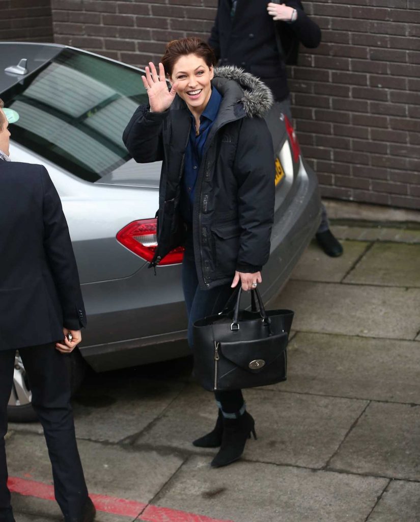 Emma Willis Leaves ITV Studio in London 01/04/2018-5