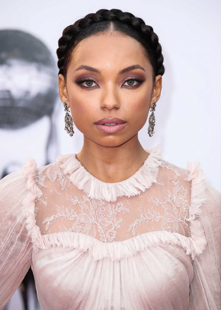 Logan Browning at the 49th NAACP Image Awards Dinner and Ceremony In Pasadena 01/15/2018-5