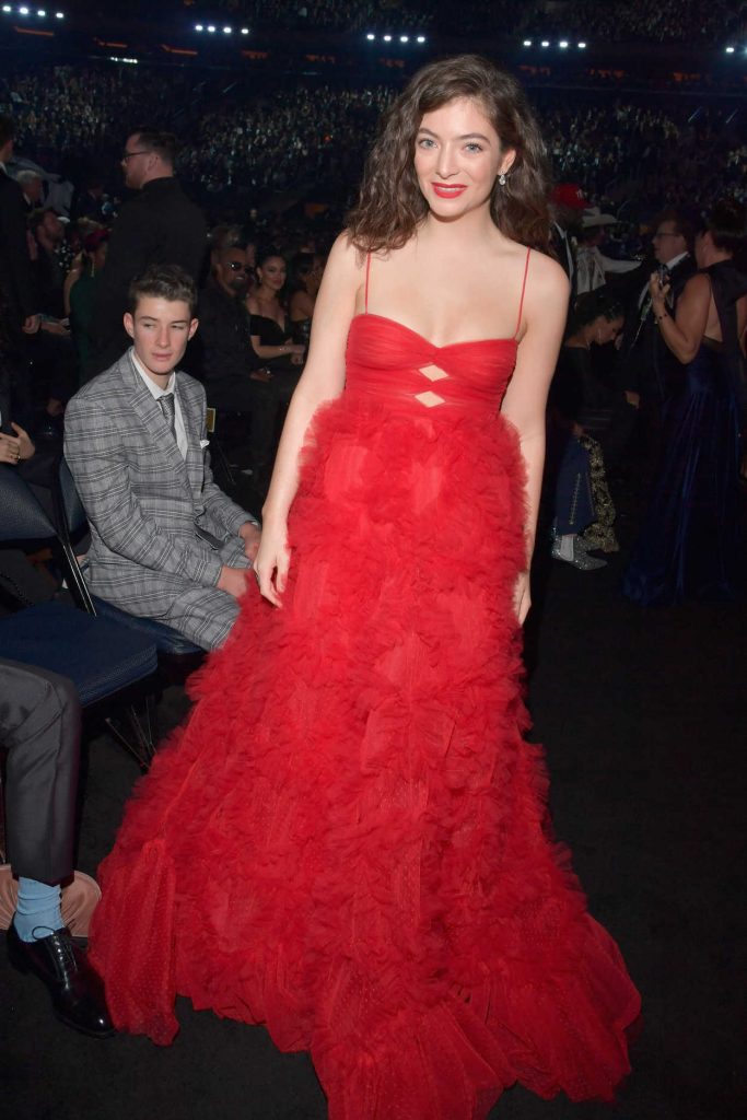 Lorde at the 60th Annual Grammy Awards at Madison Square Garden in New York City 01/28/2018-2