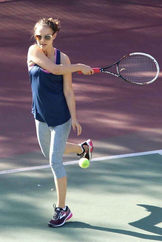 Natalie Portman Plays Tennis in Los Angeles 01/17/2018-3