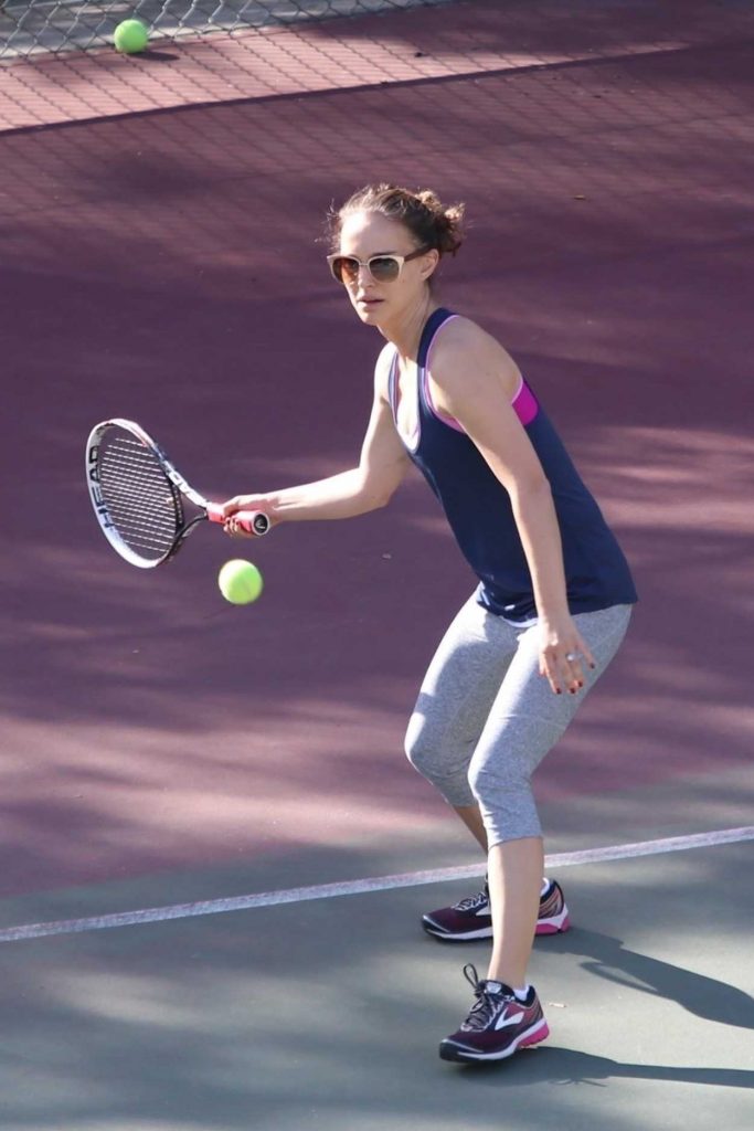 Natalie Portman Plays Tennis in Los Angeles 01/17/2018-4