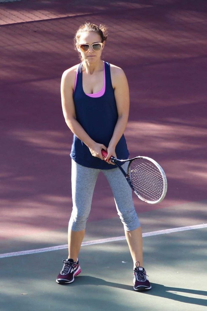 Natalie Portman Plays Tennis in Los Angeles 01/17/2018-5