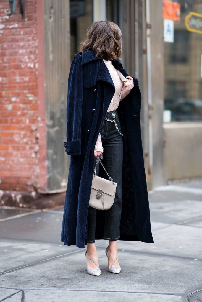 Olivia Culpo Wears a Nina Ricci Coat in the West Village in NYC 01/30/2018-5