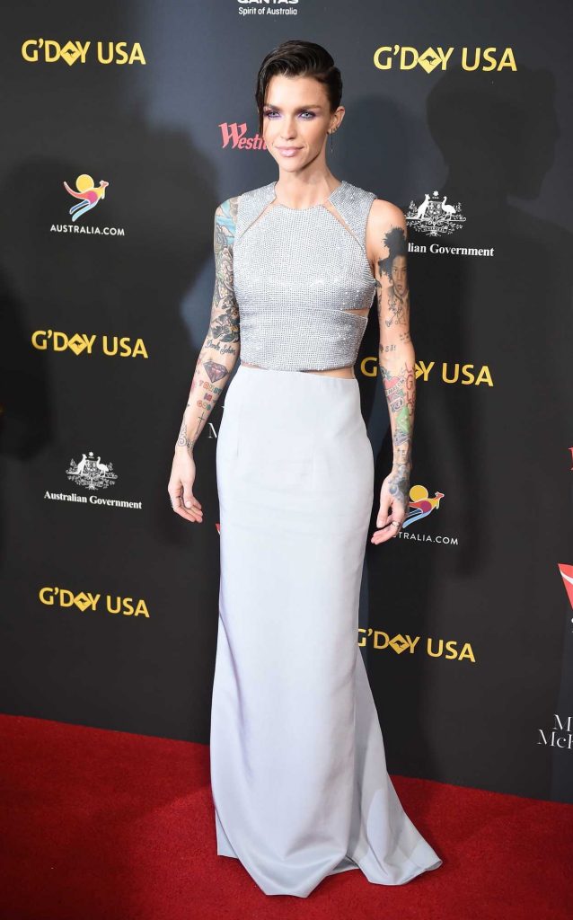 Ruby Rose at 2018 G'Day USA Los Angeles Black Tie Gala at the InterContinental in Los Angeles 01/27/2018-3