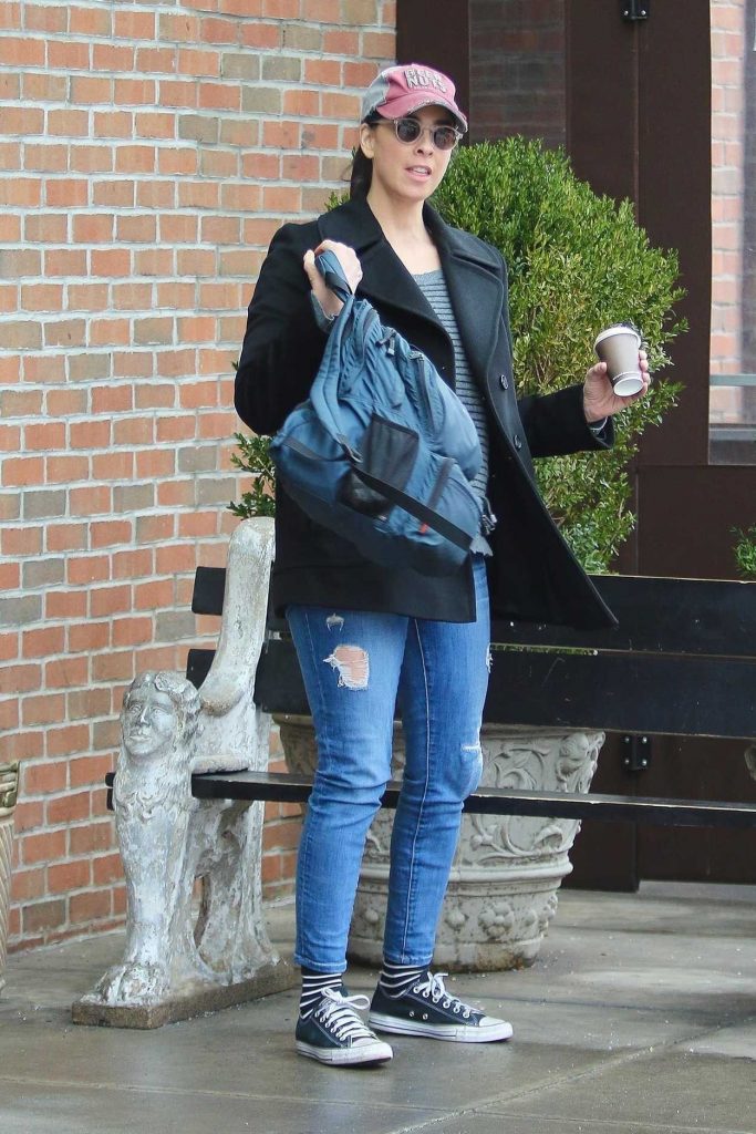 Sarah Silverman Was Spotted Outside the Browery Hotel in NYC 01/11/2018-3