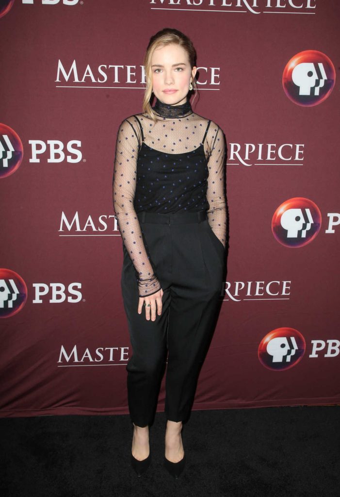 Willa Fitzgerald Attends a Photo Call for BBC's Little Women at Langham Hotel in Pasadena 01/16/2018-1