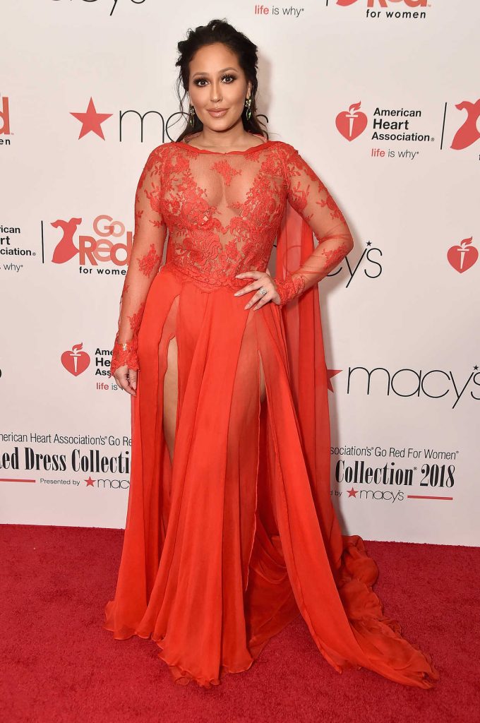 Adrienne Bailon at American Heart Association's Go Red for Women Red Dress Collection 2018 Presented by Macy's in New York 02/08/2018-1