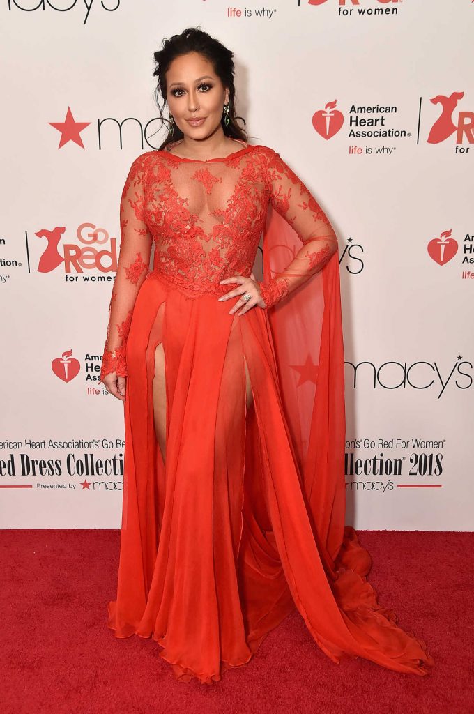 Adrienne Bailon at American Heart Association's Go Red for Women Red Dress Collection 2018 Presented by Macy's in New York 02/08/2018-2