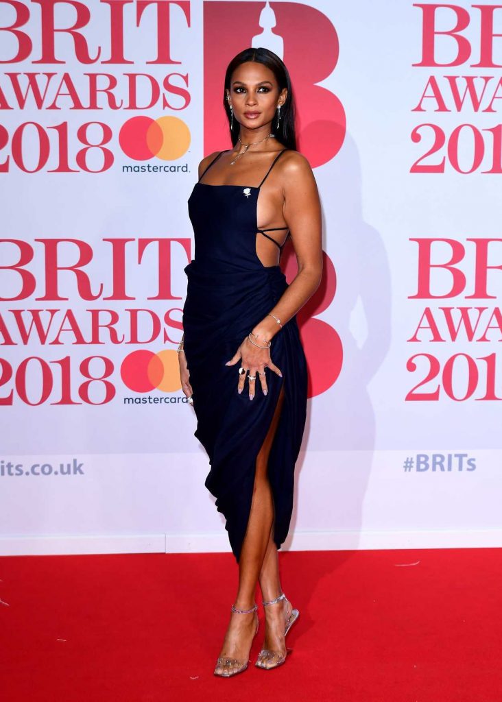Alesha Dixon Attends the 2018 Brit Awards at the O2 Arena in London 02/21/2018-1