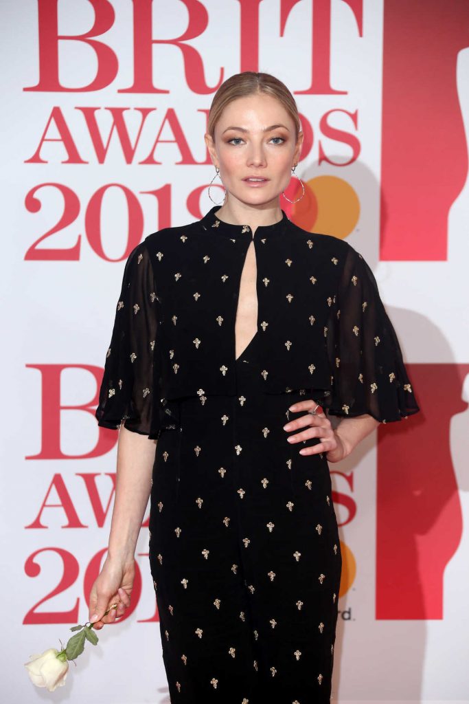Clara Paget Attends the 2018 Brit Awards at the O2 Arena in London 02/21/2018-4