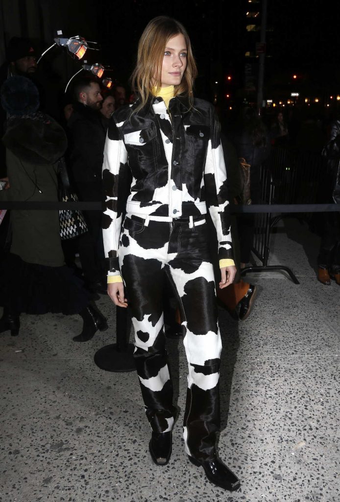 Constance Jablonski at the Calvin Klein Fashion Show During New York Fashion Week in New York City 02/13/2018-2