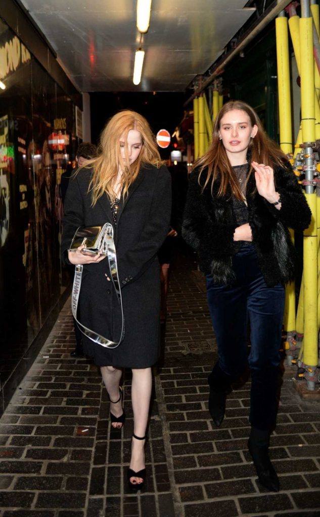 Ellie Bamber Arrives at Box Night Club in London 02/03/2018-3
