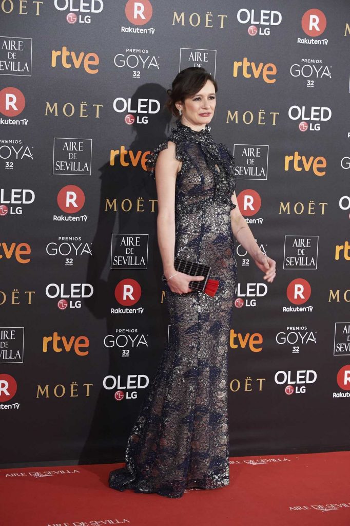 Emily Mortimer at 2018 Goya Cinema Awards at Madrid Marriott Auditorium in Madrid 02/03/2018-2