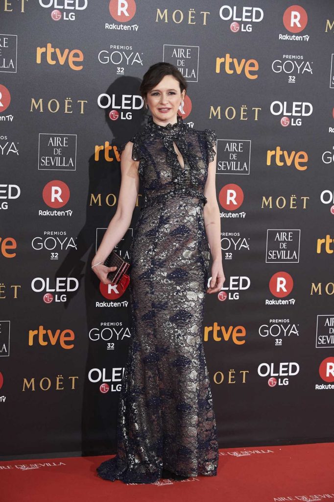 Emily Mortimer at 2018 Goya Cinema Awards at Madrid Marriott Auditorium in Madrid 02/03/2018-3