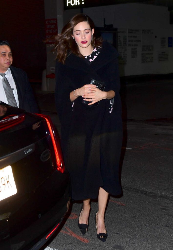 Emmy Rossum Was Spotted at Tao Downtown in NYC 02/05/2018-1