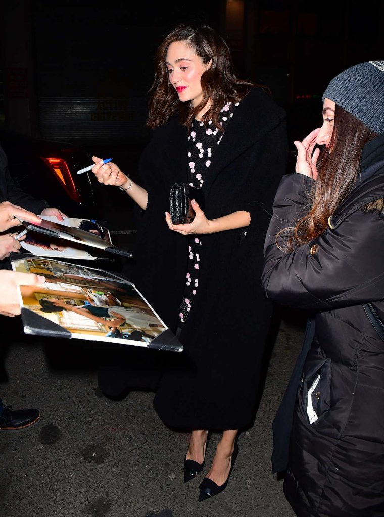 Emmy Rossum Was Spotted at Tao Downtown in NYC 02/05/2018-5