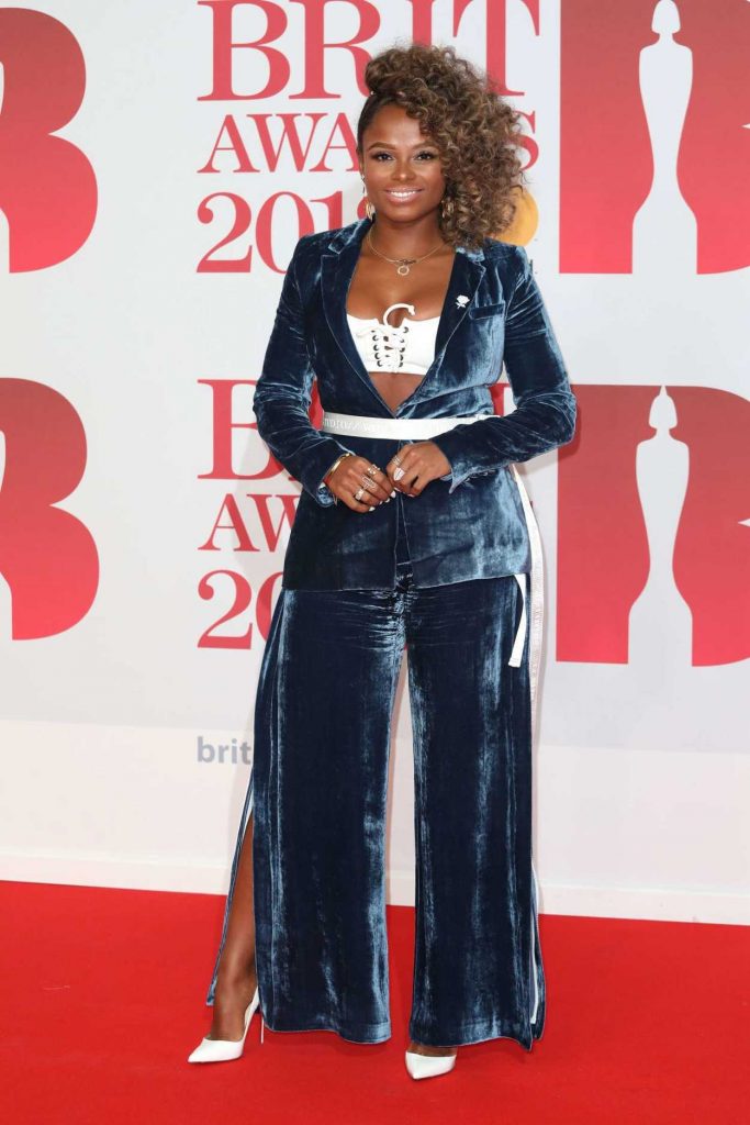 Fleur East Attends the 2018 Brit Awards at the O2 Arena in London 02/21/2018-1