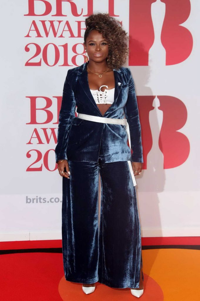 Fleur East Attends the 2018 Brit Awards at the O2 Arena in London 02/21/2018-2