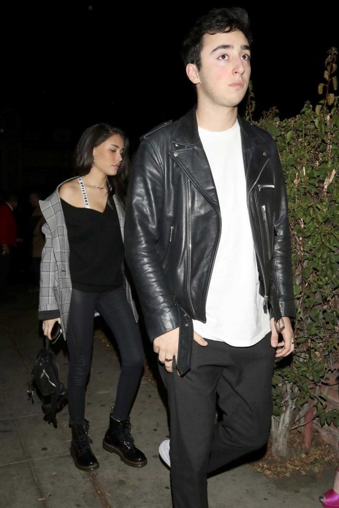 Madison Beer Arrives with Zack Bia at Delilah Nightclub in West Hollywood 02/04/2018-5