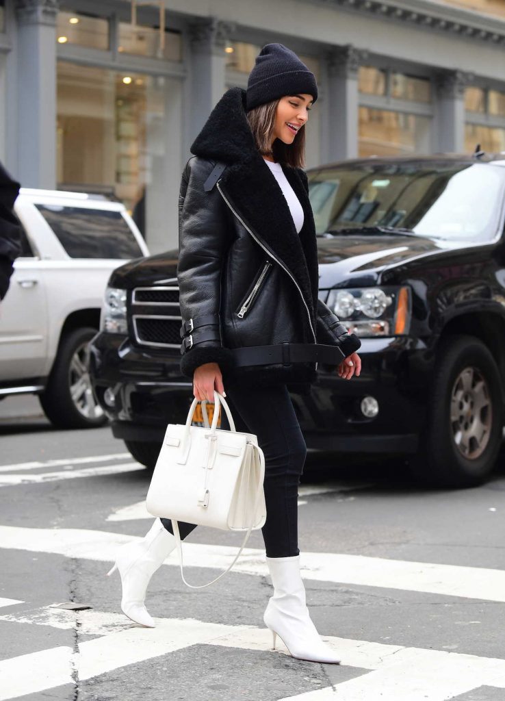 Olivia Culpo Goes Shopping at Alexander Wang in Soho, NYC 02/15/2018-3