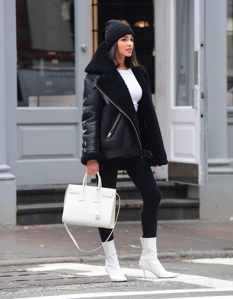 Olivia Culpo Goes Shopping at Alexander Wang in Soho, NYC 02/15/2018-5