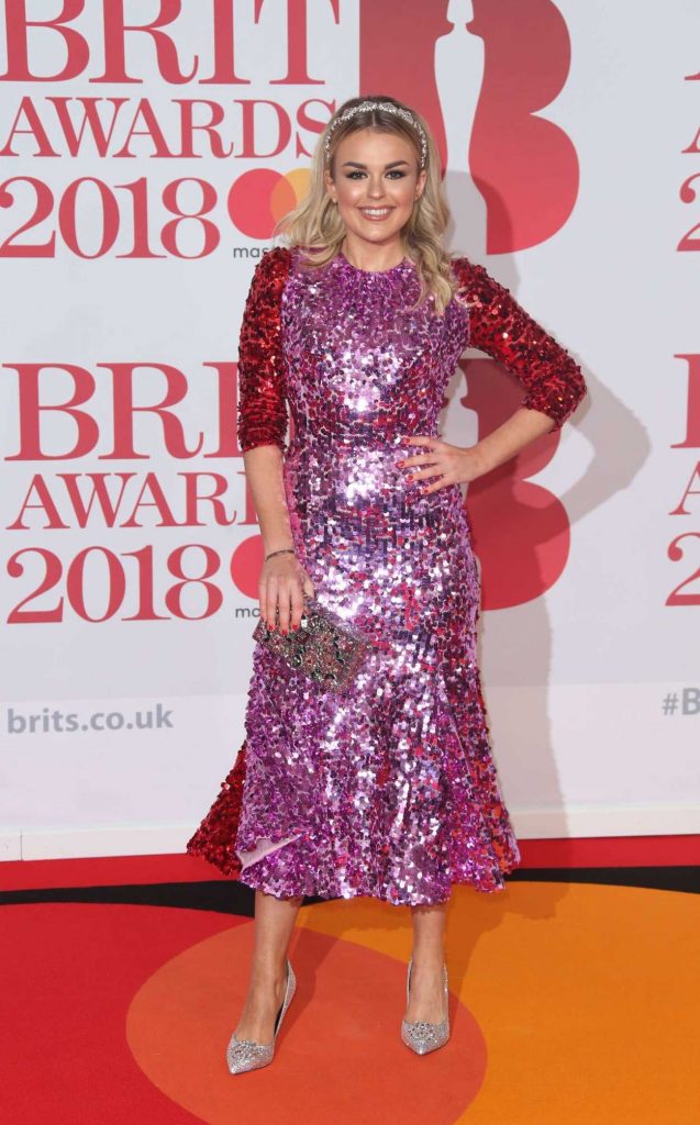 Tallia Storm Attends the 2018 Brit Awards at the O2 Arena in London 02/21/2018-2